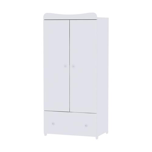 Dulap garderoba Lorelli Exclusive, 80x57x178 cm, 2 usi, Alb