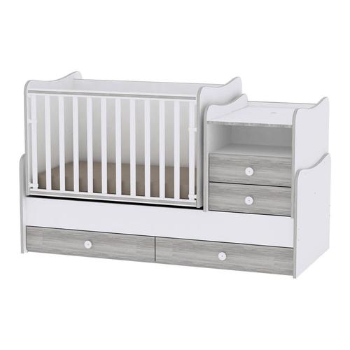 Mobilier Combo Lorelli White & Artwood, 72 x 172 cm, lemn