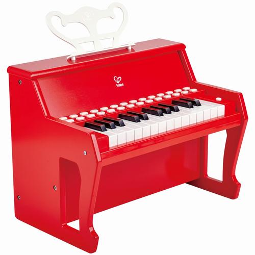 Jucarie Hape Pian electronic, cu lumini, Rosu