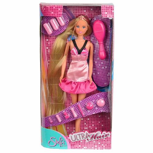 Papusa Steffi Love Ultra Hair, rochita roz deschis