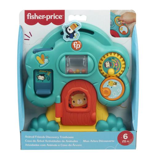Jucarie cu activitati Fisher Price - Animal Friends, Casuta din copac