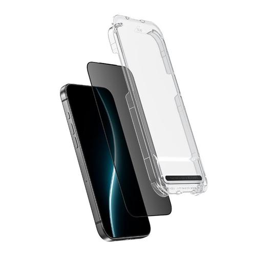 Folie Sticla Benks Premium Glass Warrior Privacy pentru iPhone Air cu aplicator inclus, Negru