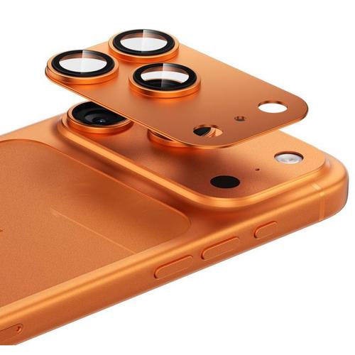 Folie Sticla Camera Benks Glass Warrior Metal Integrated iPhone 17 Pro Max, Portocaliu