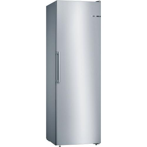 Congelator Bosch GSN36VIEP, 242 L, NoFrost, MultiAirflow, 4 sertare, Display TouchControl, Clasa E, H 186 cm (Inox)