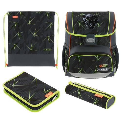 Ghiozdan echipat Herlitz Loop Plus motiv Wild Life, 31 x 37 x 22 cm, Poliester