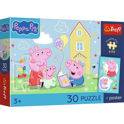 Puzzle Trefl Premium Plus Kids Peppa Pig are un plan, 30 de piese