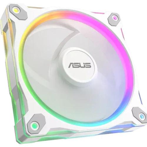 Ventilator PC ASUS Prime MR120 ARGB, 12cm, 0-1600rpm, Sleeve Bearing, 58 cfm (Alb)