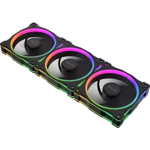 Set Ventilatoare ASUS PRIME MR120 ARGB Reverse, 120mm, 1600 RPM, Sleeve bearing, 3 bucati (Negru)