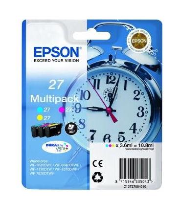 Cartus Cerneala Epson DURABrite T2705, 10.8 ml (Cyan/Magenta/Galben)