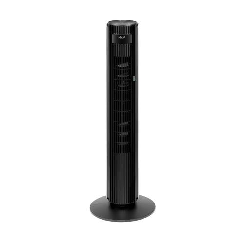 Ventilator turn Levoit LTFF422KEUR, 107.6cm, 12 viteze, 4 moduri de funcționare, foarte silentios, telecomanda (Negru)