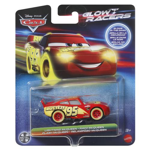 Masinuta diecast Disney Cars 3 - Glow Racers, Fulger Mcqueen, 1:55