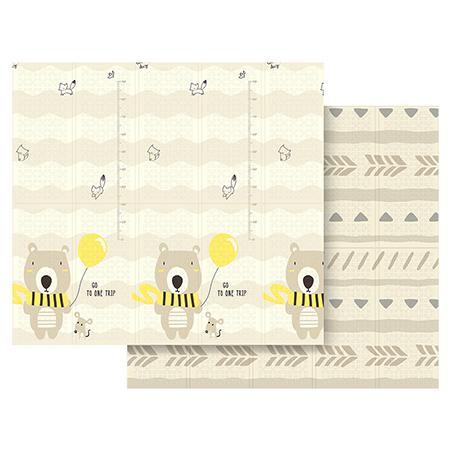 Covoras de joaca bebelusi Rebel RBY-2200-1, Ursuleti, 200 x 180 cm, Multicolor