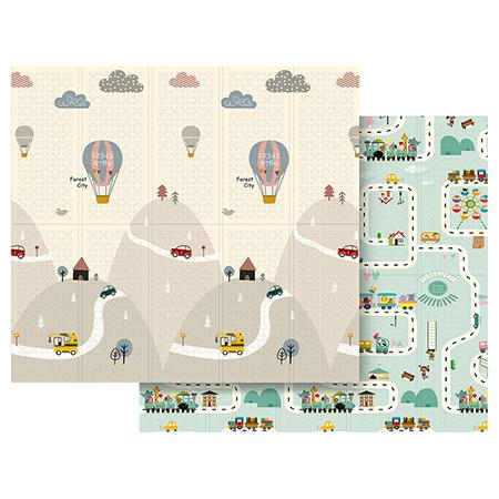 Covoras de joaca bebelusi Rebel RBY-2200-2, Masini, 200 x 180 cm, Multicolor