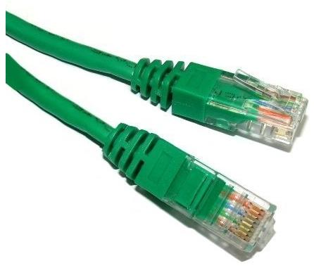 Cablu UTP Spacer SP-PT-CAT5-1M-G, Patch cord, CAT.5e, 1 m (Verde)