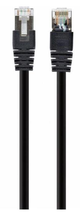 Cablu S/FTP GEMBIRD Cat6a, LSZH, cupru, 3 m, negru, AWG27, dublu ecranat PP6A-LSZHCU-BK-3M