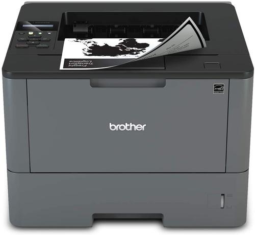Imprimanta Laser Refurbished Monocrom Brother HL-L5200DW, Duplex, A4, 40ppm, 1200 x 1200, USB, Retea, Wireless, Toner si Drum Noi (Negru)