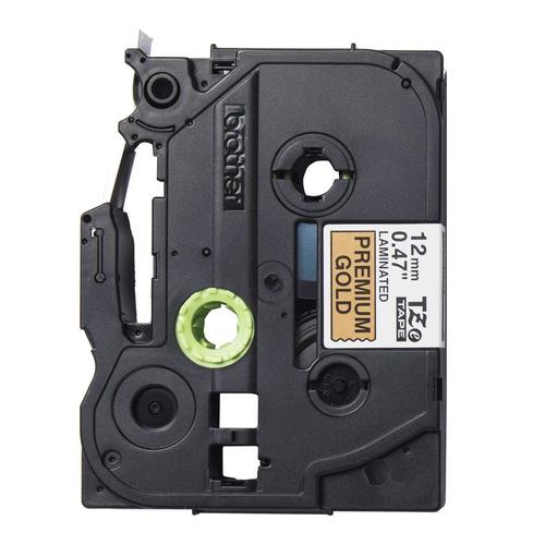 Banda P-touch laminata Brother TZe-PR831 (12 mm) negru pe auriu - 8 m