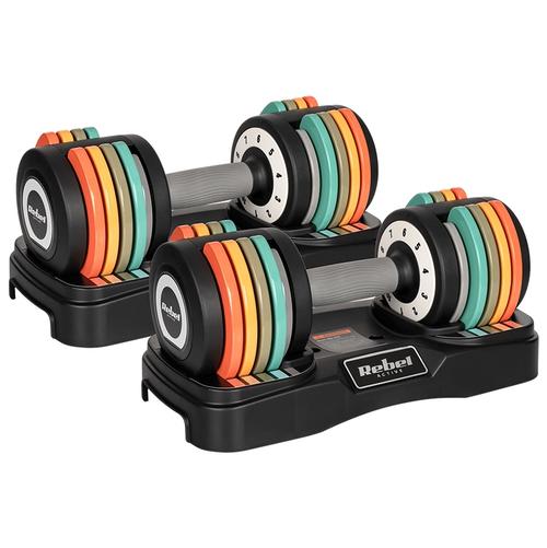 Set 2x gantera fonta reglabila Rebel RBA-2335, 2 x 10 Kg
