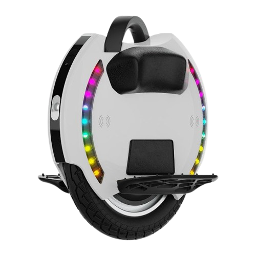 Monociclu electric KingSong KS-14M, Autonomie 20km, Motor 800W, Roata 14inch, viteza maxima 20km/h, lumini RGB (Alb/Negru)