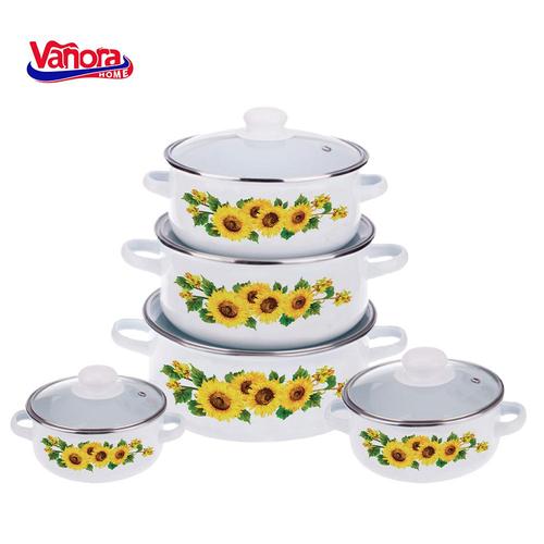 Set Cratite Vanora VN-E-C550, emailate, 10 piese