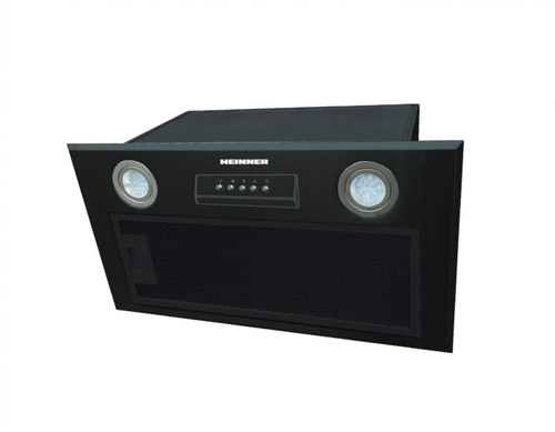 Hota incorporabila HEINNER HBIH-MD600BK, 610 m3/h, 215 W, LED 2x 1.5 W, Filtru aluminiu (Negru)