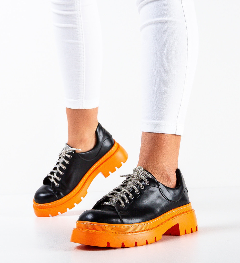 Pantofi casual dama Friday Negri 2
