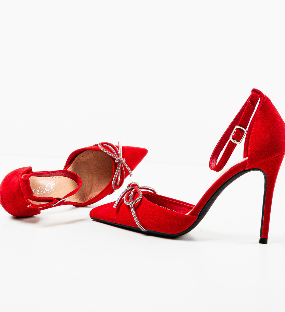 Pantofi dama Gloves Rosii