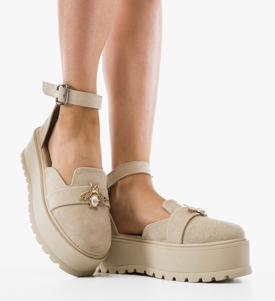 Pantofi Casual Bynna Bej