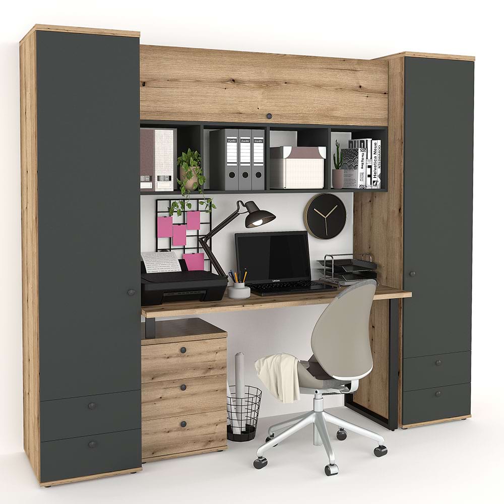 Birou cu biblioteca STUDIO 7