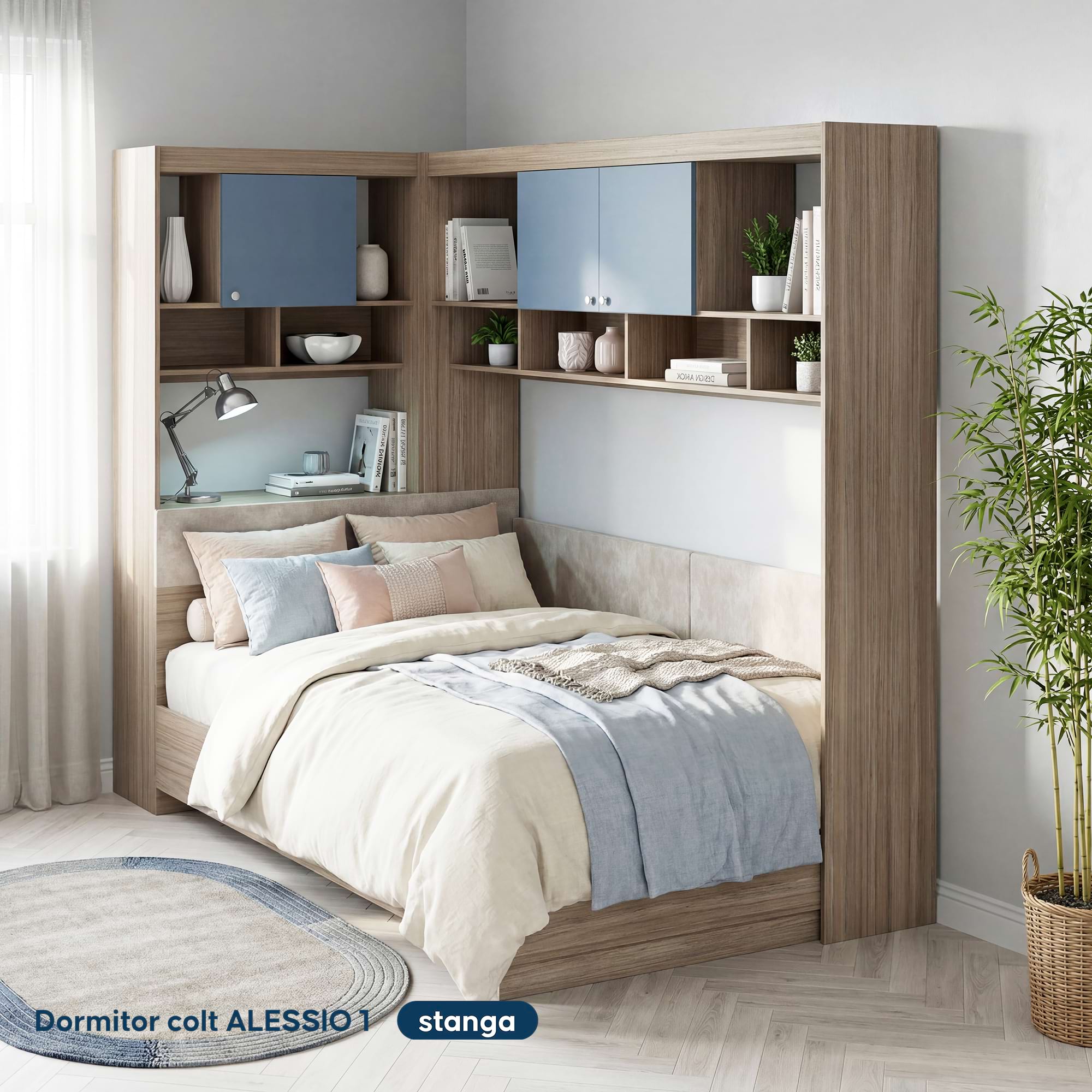 Set dormitor pe colt ALESSIO 1