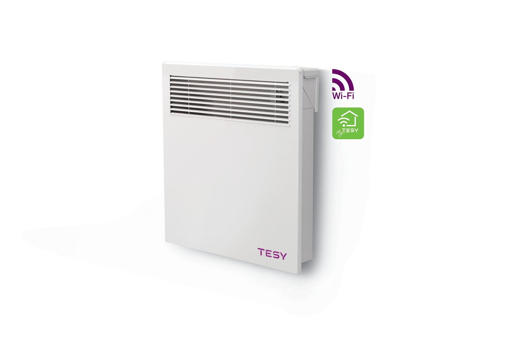 Convector electric de perete TESY LivEco CN 051 050 EI CLOUD W, 500W, Wi-Fi, Termostat reglabil, alb