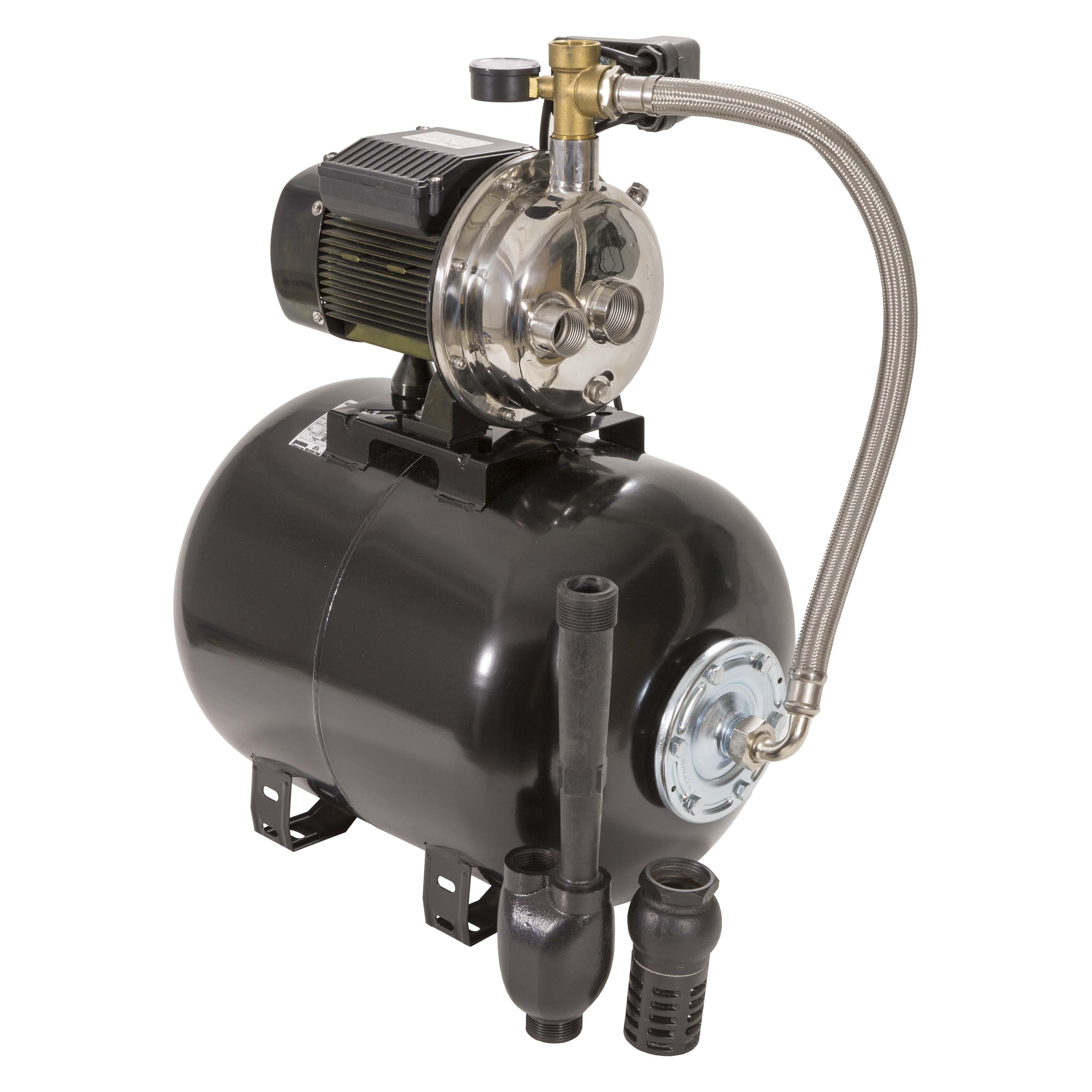 Hidrofor cu pompa de mare adancime Wasserkonig PMI30-090/50H, putere 1200 W, debit 2640 l/h, inaltime refulare 36 m, aspiratie 30 m, vas de expansiune 50 litri