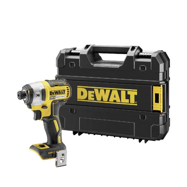 Masina de insurubat cu impact, compatibila cu acumulatori Dewalt DCF887NT, 18V, cuplu maxim 205 Nm, hex 1/4"", cutie TSTAK
