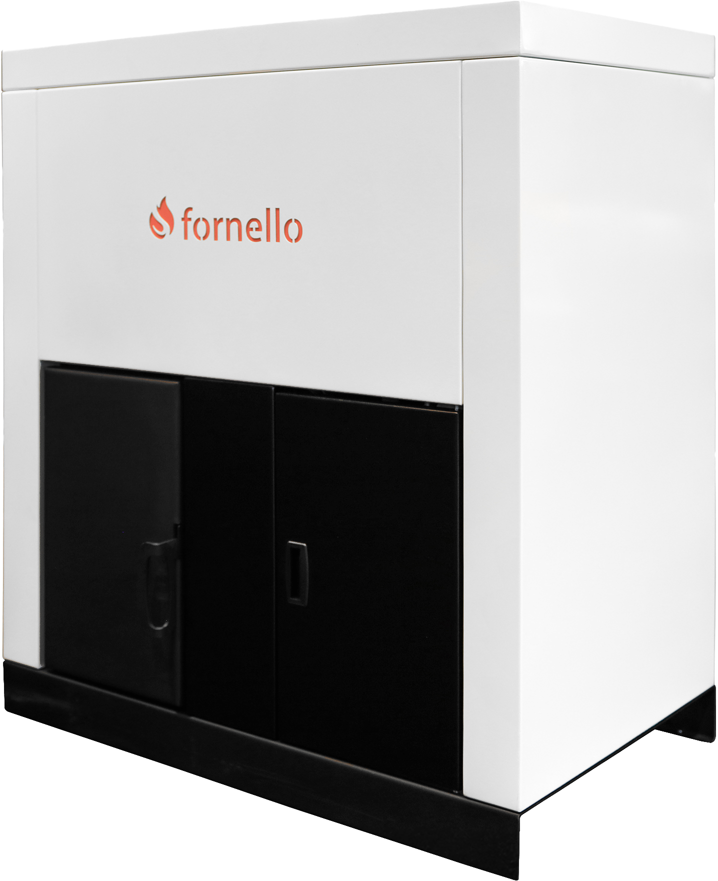 Centrala pe peleti Fornello Eco Energy 40 kW, echipata cu automatizare, afisaj digital, arzator fonta, curatare mecania a drumurilor de fum, buncar peleti integrat 100 kg