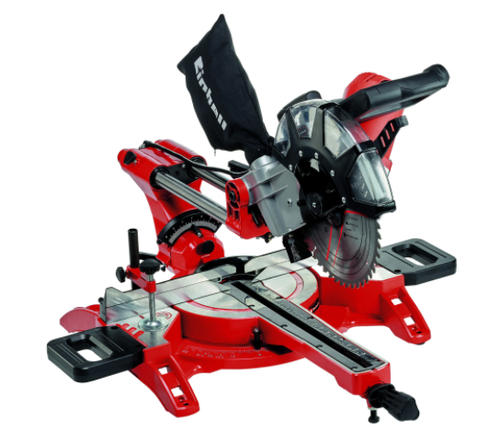 Ferastrau circular stationar (debitor lemn) cu sistem de glisare Einhell TC-SM 2534/1 Dual, 2100 W, 4900 RPM, 250 mm diametru disc, adancime maxima de taiere 90° x 90° 340 x 75 mm