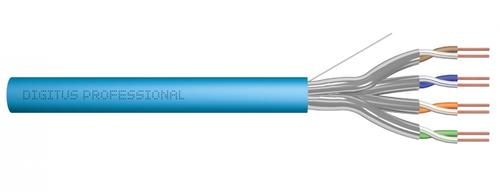 Cablu Digitus DK-1624-A-VH-1, CAT.6A, U/FTP, Dca, drut, AWG 23/1, LSOH, 100m (Albastru)