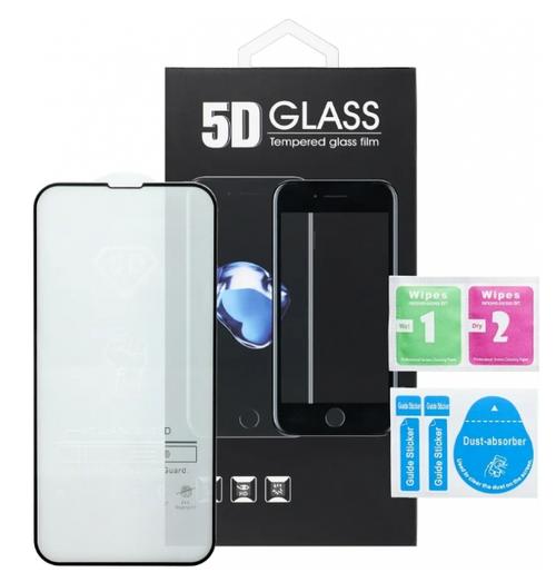Folie de protectie Ecran OEM pentru Motorola Edge 60 Fusion, Sticla Securizata, Full Glue, 5D, Neagra