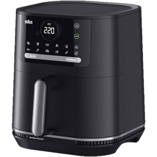 Friteuza cu aer cald Braun HF5050 MultiFry 5, 5.7 l, 2000 W, 15 programe, Temperatura ajustabila 80-200 C (Negru)