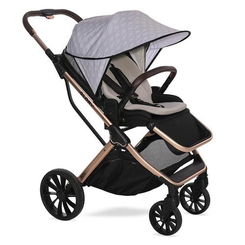 Copertina pentru carucior Lorelli, model universal, protectie solara, Grey Trees