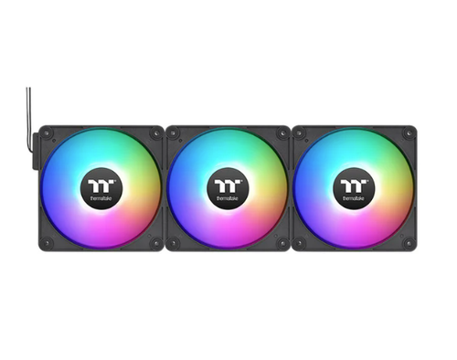 Set ventilatoare Thermaltake CT140 EX, iluminare aRGB, 3 x 140mm (Negru)