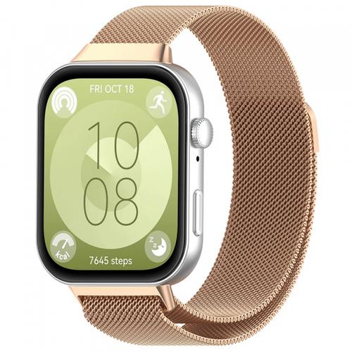 Curea Techsuit W009 pentru Huawei Watch Fit 4 Pro / Watch Fit 4 / Watch Fit 3, Roz