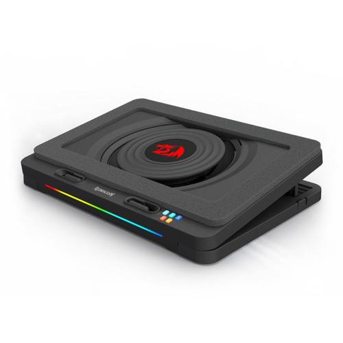 Cooler laptop Redragon Windseeker, 15-17inch, iluminare RGB (Negru)