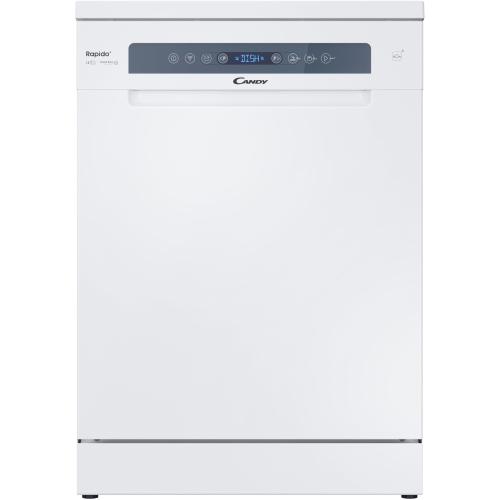 Masina de spalat vase Candy Rapido CF 3C7F0W, 13 seturi, 8 programe, Wi-Fi, Wash & Dry 35', Motor Speed-Drive Inverter, Automatic Open Door, Clasa C, 60cm (Alb)