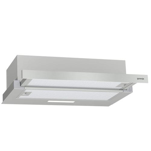 Hota incorporabila telescopica Gorenje TH62E3X, Putere de absortie 350 mc/h, Clasa C, Inox