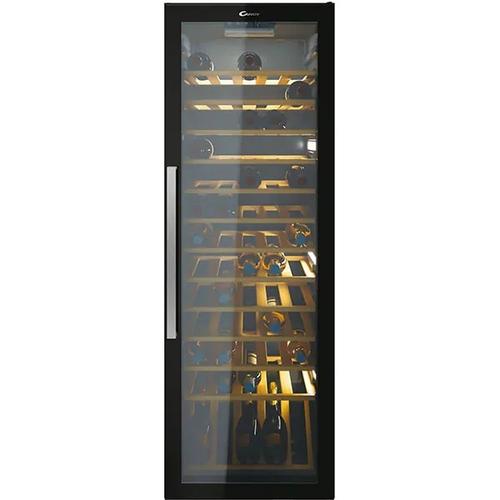 Vitrina de vinuri Candy CWC 200 EELW/NF, H 146 cm, 81 sticle, Clasa energetica G (Negru)
