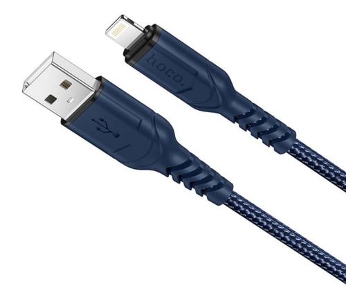 Cablu Date si Incarcare USB-A - Lightning HOCO X59 Victory, 18W, 1m, Albastru