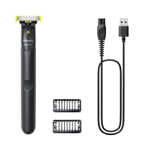 Aparat de ras hibrid pentru barba Philips QP1424/20, Autonomie 30 minute, IPX7 (Gri)