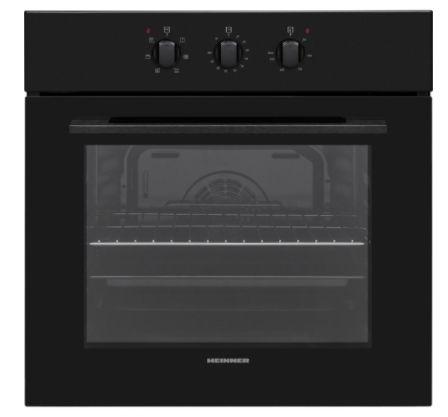 Cuptor incorporabil Heinner HBO-V656GC-BK, 65 L, 6 functii, Grill, Clasa A (Negru)