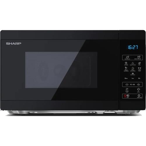 Cuptor cu microunde Sharp YC-MS02EB, 20 l, 800 W, Digital, EasyClean, ECO Function, Child Lock, Negru