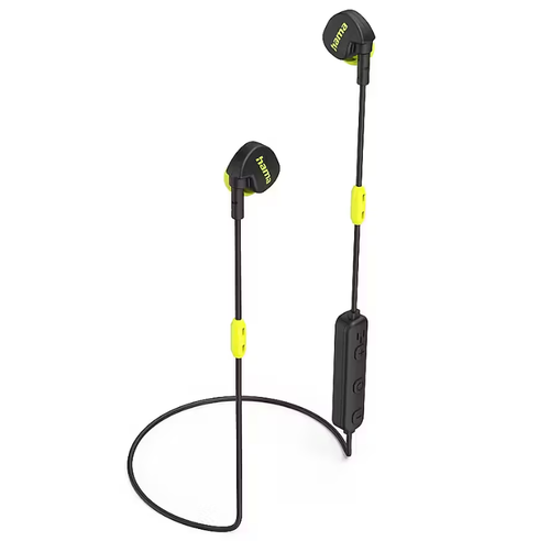 Casti alergare In-Ear Freedom Athletics II, Bluetooth, Control pe fir, Stereo (Negru/Galben)